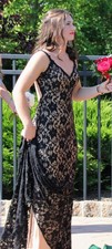Jovani Lace Prom Dress Black