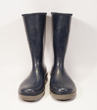 Vintage Spiral Made In Italy Happy Rain Rubber Boots Dark Blue Size 41 (7)