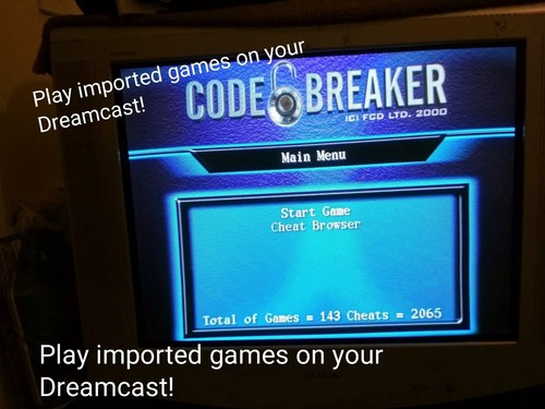 Sega dreamcast code breaker - code,