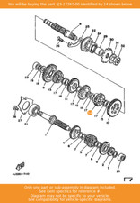 YAMAHA Gear, 6th Wheel (21t)