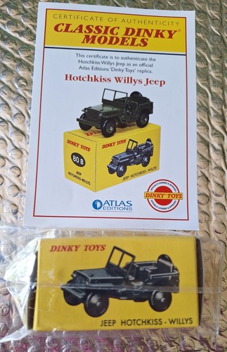 Dinky toys 80b jeep - toys, hotchkiss