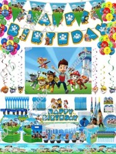 PAW PATROL Birthday Party Supplies Tableware Decorations Children Kids Balloons