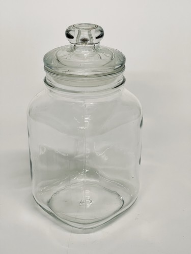 Vintage clear square - clear, glass
