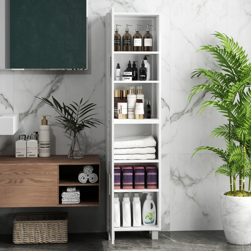 Tall storage cabinet - tall, white