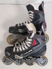 Bauer Vapor Black X40R Junior HI-LO Outdoor Inline Rollerblades Skates - Size 4R