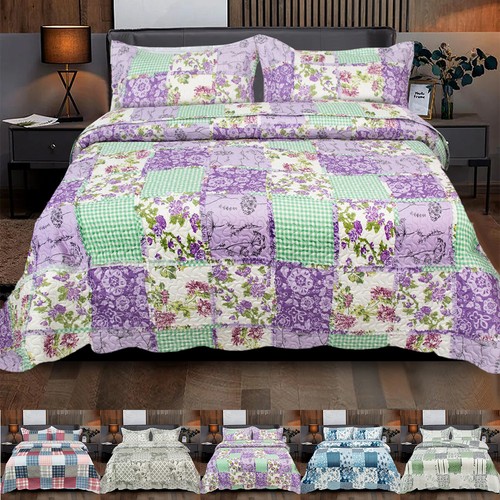 Quilted bedspread throw - bedspread,