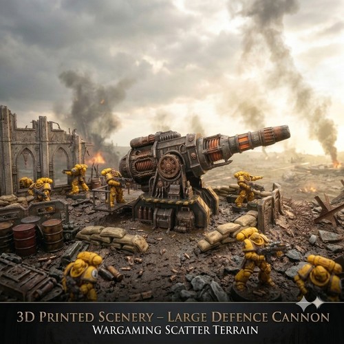 Large defense cannon scatter - cannon,