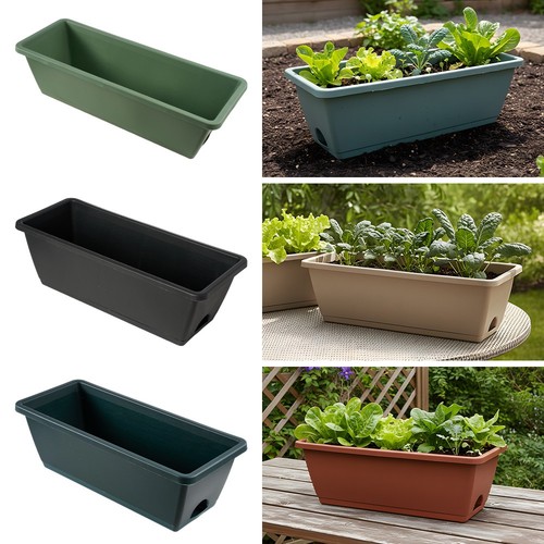 10pcs trough plant pot long - 5/10pcs,