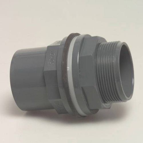 Pvc bulkhead tank connector - bulkhead,