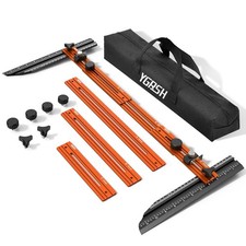 Stair Tread Template Tool - Precision Stair Gauge Measuring Tool with Self Locki