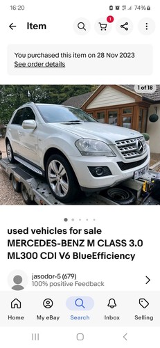 Mercedes ml350 2010 - ml350, breaking