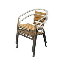 Ash Aluminium Bistro Chairs