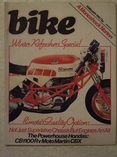 BIKE mag Feb '81 No.95 - Honda CB1100R, MotoMartin CBX, Bimota, YZ465, CR450R