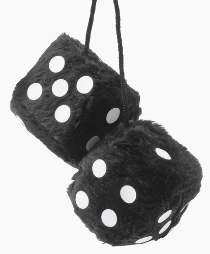 Black dice car caravan - dice, &