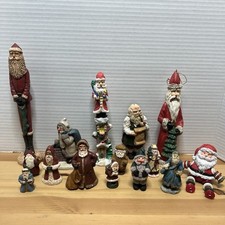 Vintage Santa Claus (15) Wood World McKenna Gail Laura Chalkware Christmas Folk