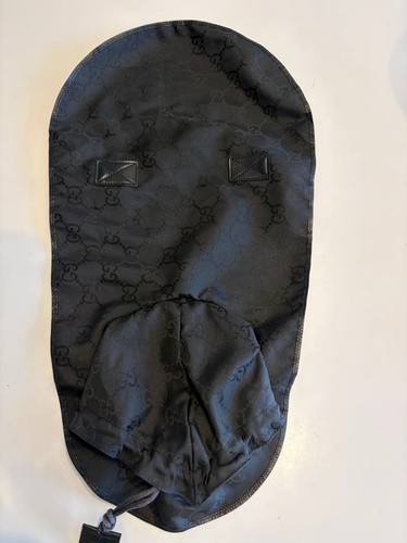 Gucci black dog raincoat - black,