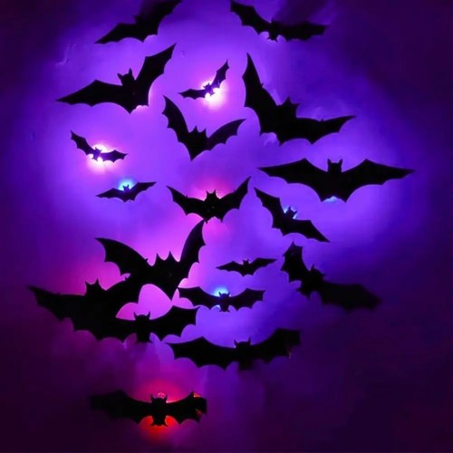 Led bat lights - spooky,