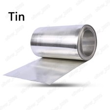 1Meter High-Purity Pure Tin Sn Metal Foil Sheet Strip Plate Thickness 0.02-1.0mm