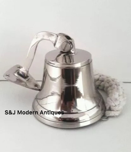 Antique brass wall bell nickel - wall,