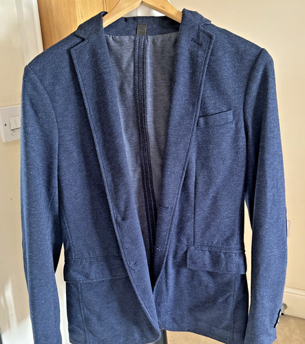 Zara men lined navy jacket - men's,