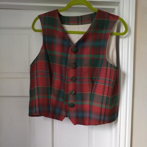 Tartan multicolour waistcoat - multicolour,
