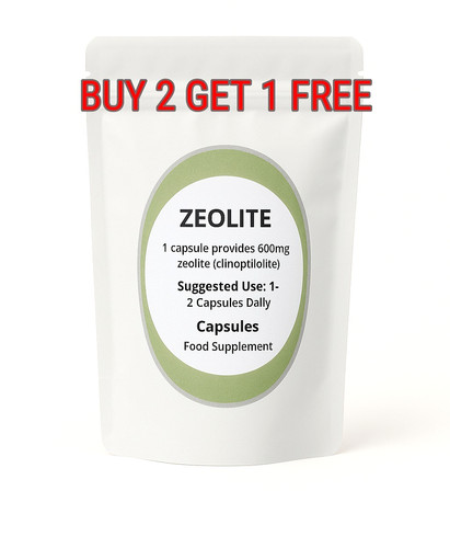 Zeolite detox 600mg capsules - zeolite,