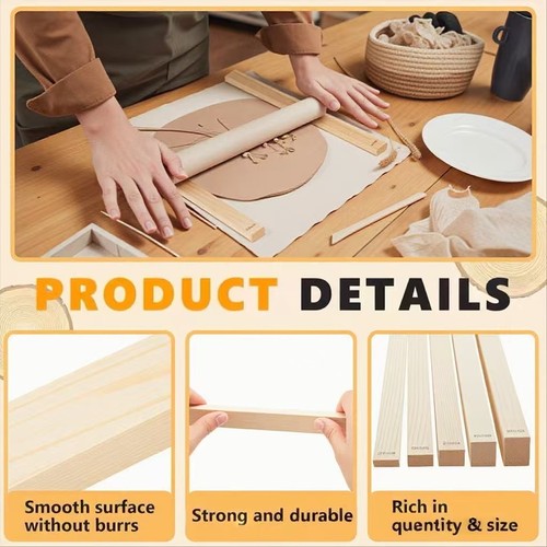 8pcs new wooden rolling pin - new,