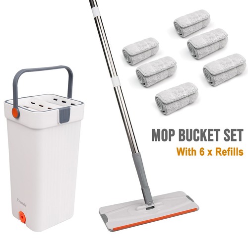 360 flat mop - 360°, bucket