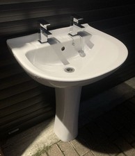 Basin Sink & Pedestal White