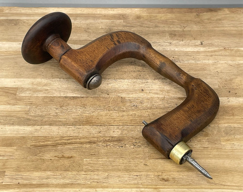 Vintage antique wood brass - wood,