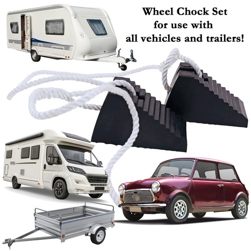 2pc rubber wheel chock - 2pc,