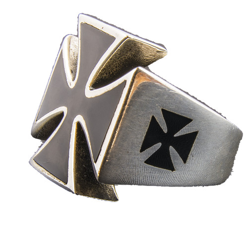 Iron cross ring 925 - cross, sterling