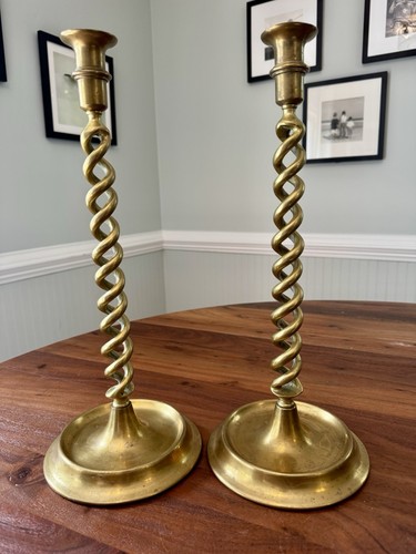 Pair heavy antique 1920s - antique,