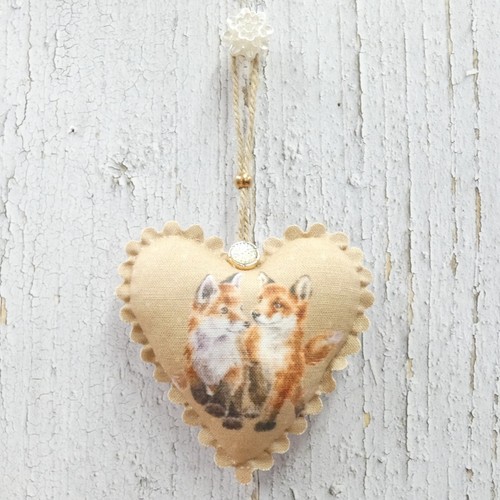 Fox cub fabric hanging - hanging, door