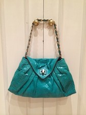 Zagliani Pleat Bag Python Skin
