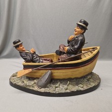 Vintage Large Laurel and Hardy Fishing Boat Figure