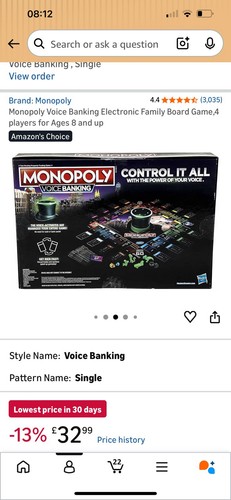 Hasbro monopoly voice banking - monopoly,