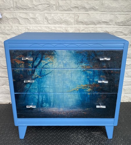 Vintage upcycled lebus walnut - vintage,