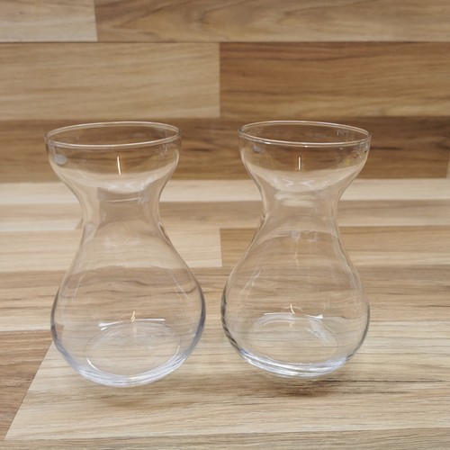 Pair vintage clear glass - vintage,