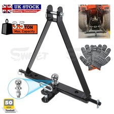 3 Point Linkage Tow Hitch Receiver Quick Hitch Adapter CAT1 Triangle Pin 3.5 Ton