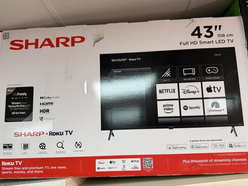 Sharp roku c43gjx dolby - sharp, 4t-c43gjx