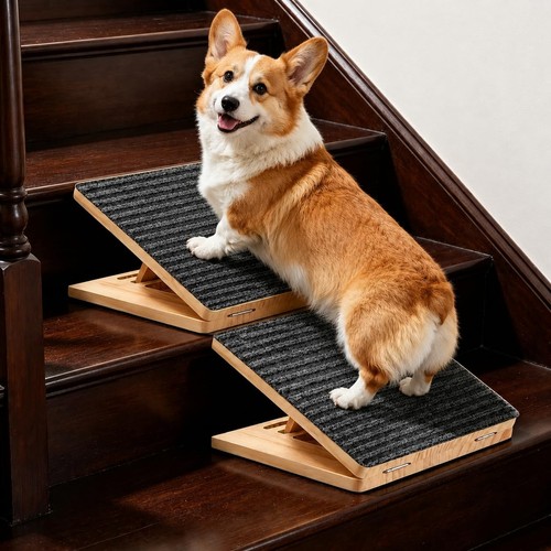 Dog ramp for stairs foldable - ramp,
