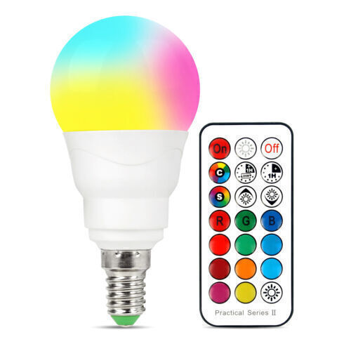 E14 colour changing rgb - 5w,