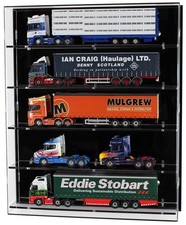 Acrylic Model Wall Display Case for 1:50 Scale Model Trucks - 5 Shelves