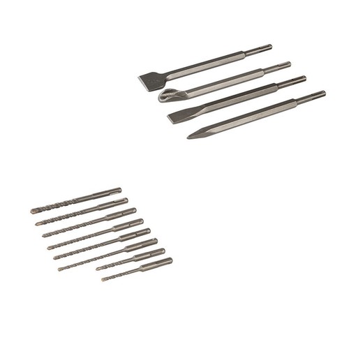 Sds drill bits chisel kit - drill, &