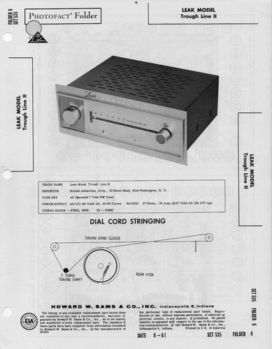 1961 leak trough line - line, ii
