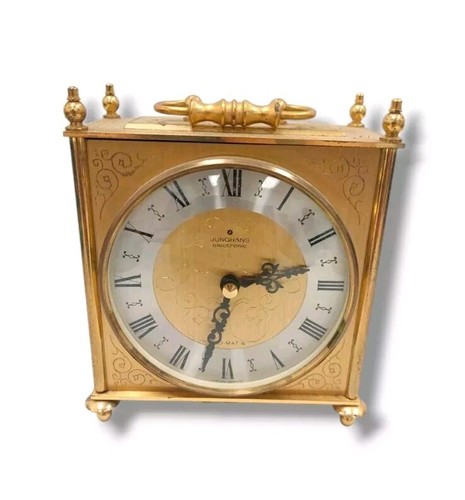 Vintage mantel table clock - vintage,