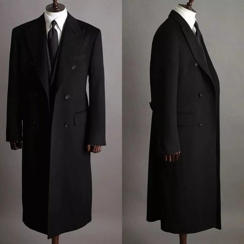Black navy wool - great, coat