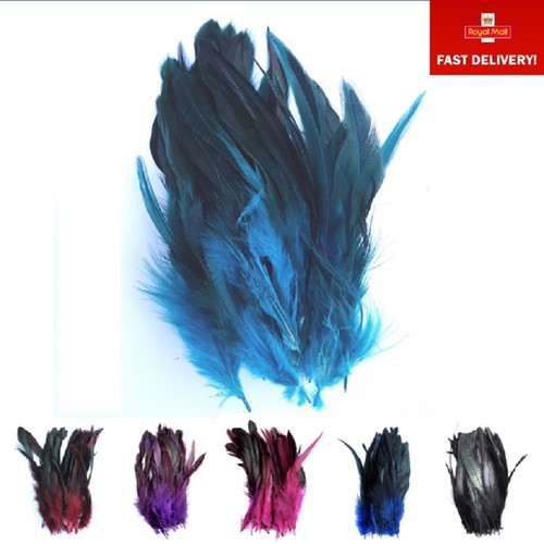 Dip dyed rooster feathers - dip,