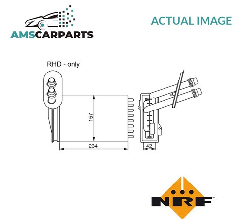 Heater radiator exchanger - heater,